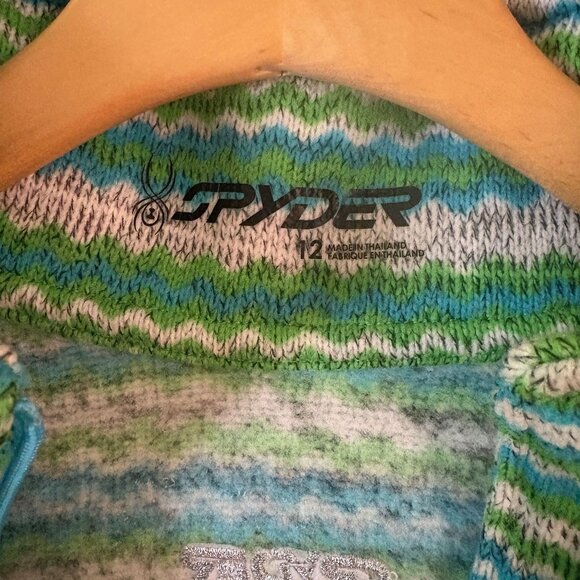 SPYDER QUARTER ZIP SKI / SNOWBOARD SWEATER - EXTRA WARM - SIZE WOMENS 12 -NWOT - Picture 3 of 14